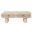 Rounded Edge Coffee Table With Flower Pattern Solid Wood Drawer, Coffee Table For Living Room, Office