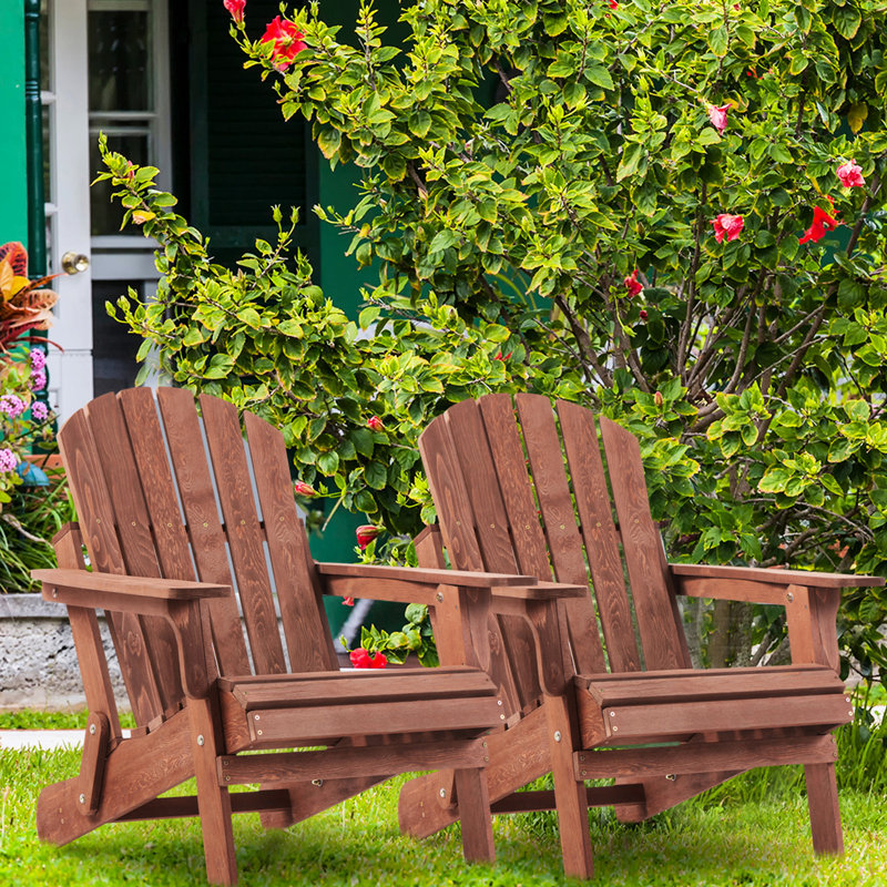 Chaise de patio surdimensionnée - en bois avec construction stable pour le jardin, la cour, le porche et les terrasses