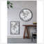 Miroir rond Theodor avec design industriel et cadre en métal