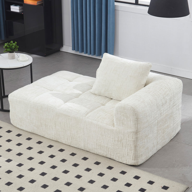 Chenille moderne avec confort - mousse améliorée et tissu ergonomique au toucher doux, Beige