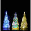 Arbre de Noël en verre coloré - Décoration de Noël de table pour l'intérieur