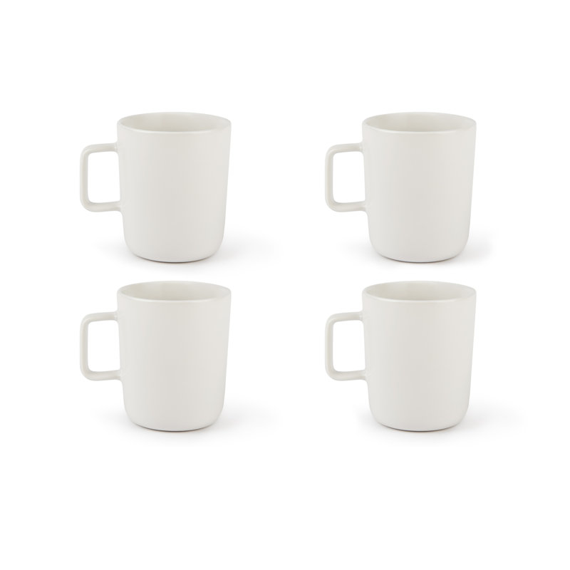 Nordic Stoneware Coffee Mug, White