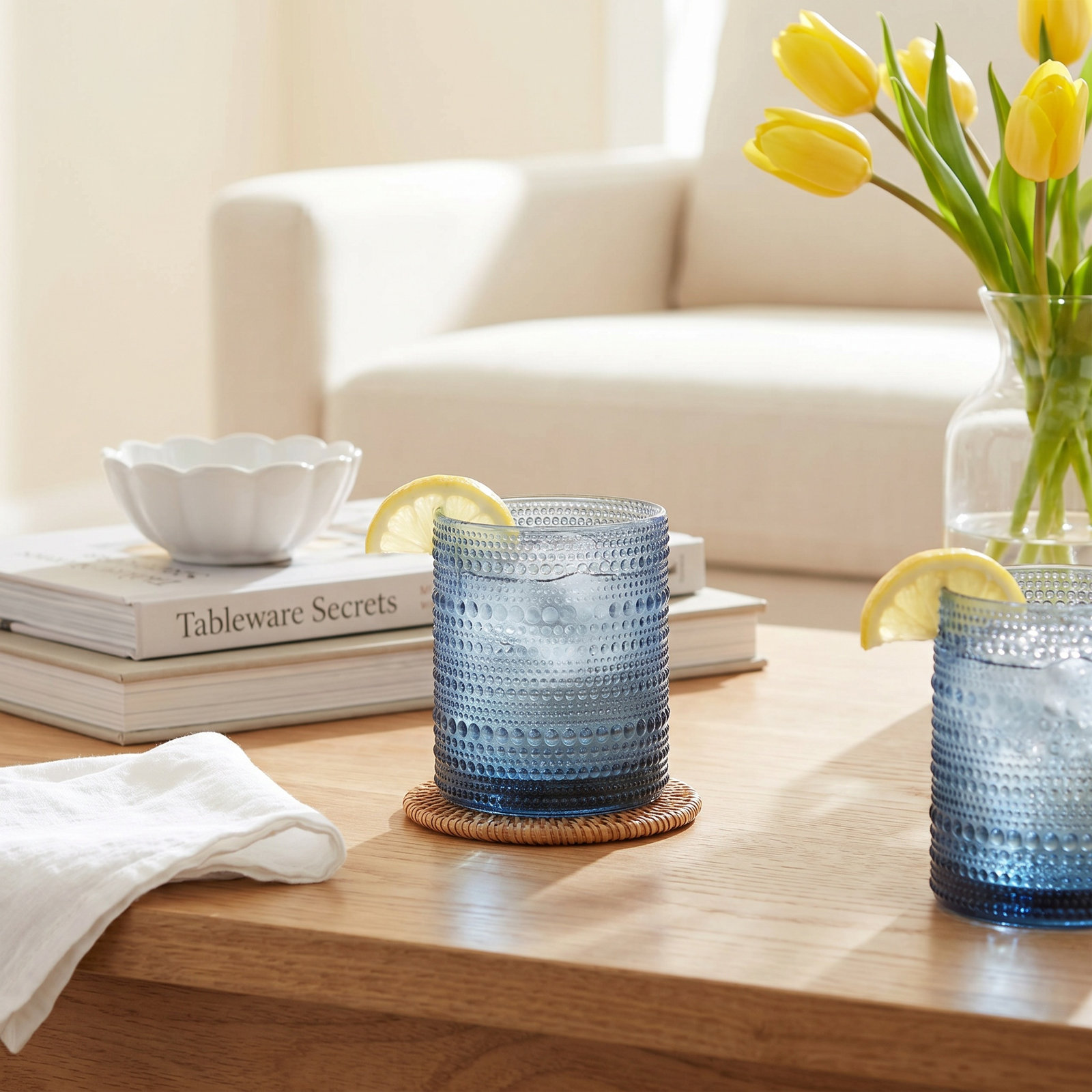 Jupiter Drinking Glass, Cornflower Blue
