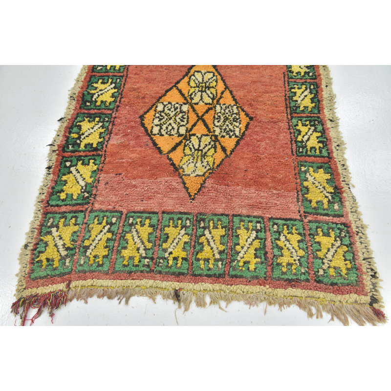 Tapis de couloir rouge rouille Mosser