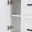 Armoire de salle de bain avec lavabo intégré en résine - 4 tiroirs, 2 portes