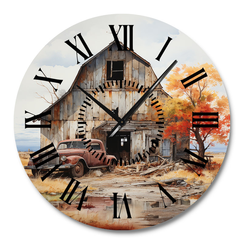 Horloge murale Barns Rustic Charm, Grand