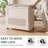 130L Laundry Hamper With Lid, Foldable Storage Basket For Yoga And Toys, Laundry Cart With Wheels For Laundry, Bathroom, Living Room, Dormitory