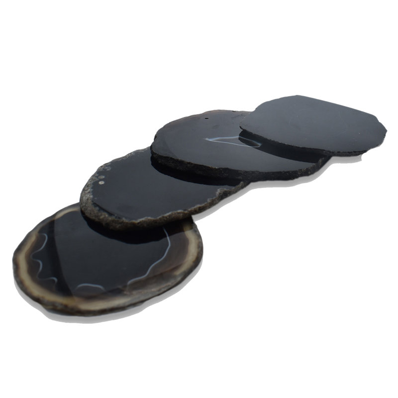 Sous-verre agate, Noir