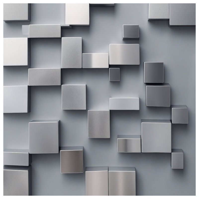 Housses de couette à carreaux métalliques, King
