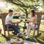 Chaise berçante en bois de sapin-911955618