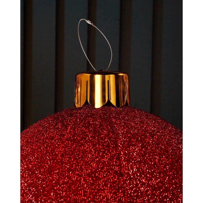 PVC Bauble, Red, 45.72cm H x 45.72cm W x 45.72cm D