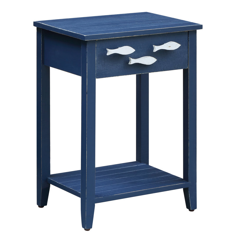 Harr Solid Wood End Table with Storage