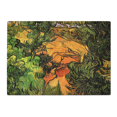 Entrance to a Quarry by Vincent Van Gogh Chopping Board