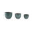 Clay Planter Set - Durable Rounded Ceramic Planters With Smooth Textured Design And Minimalist Style For Indoor Or Outdoor Display - Set Of 3