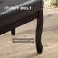 Banc de rangement en faux cuir