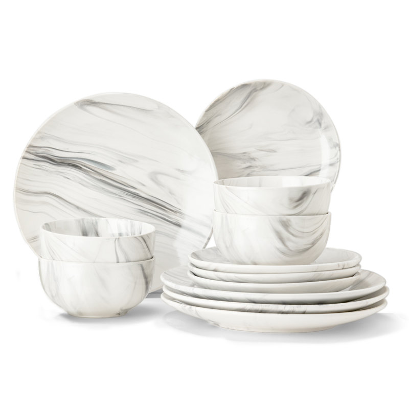 Vanness Earthenware Dinnerware - Set of 12