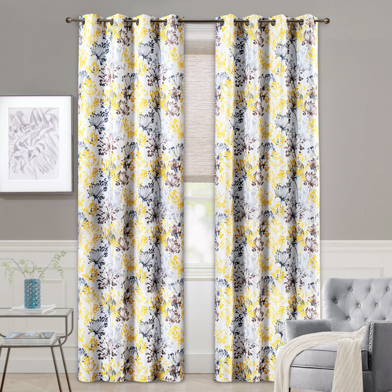Room Darkening Curtain Pair, Yellow