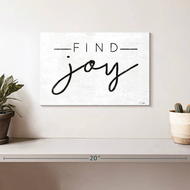 Tergel Find Joy, 8" H x 12" W