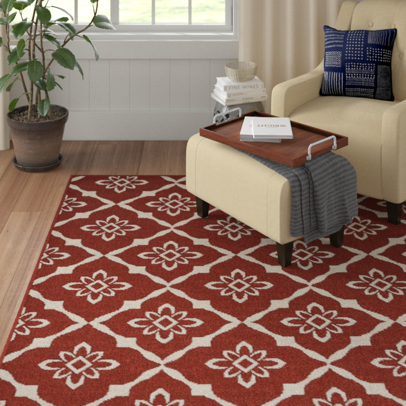 Tapis rouge Calgary Trellis, Rectangle 5 pi 3 po x 7 pi