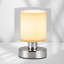 Lulworth Chrome Plinth Table Lamp
