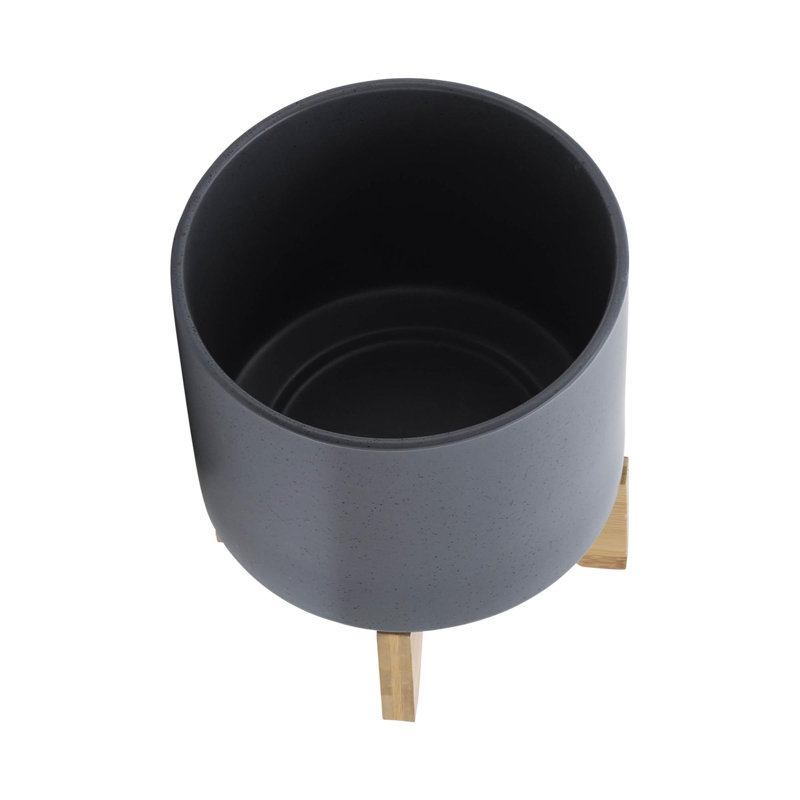 Comprend des pots de fleurs pour porte-plantes, Gris