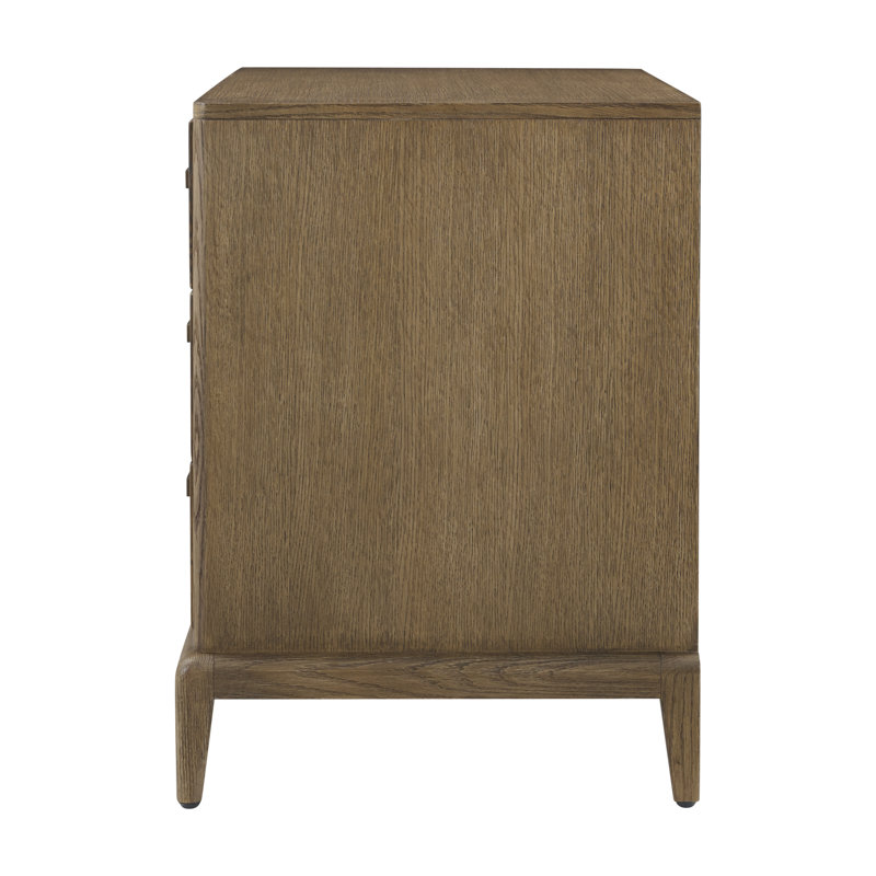 Worth Nightstand with Wallpaper, Tobacco