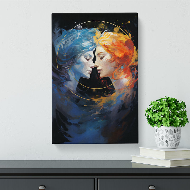 Gemini Zodiac Gestural - No Frame Print