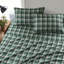 Taies d'oreiller plates en flanelle 100% coton à carreaux 4 pièces-122451889