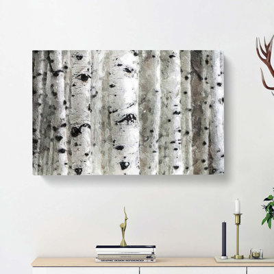 Silver Birch Tree Forest - Wrapped Canvas