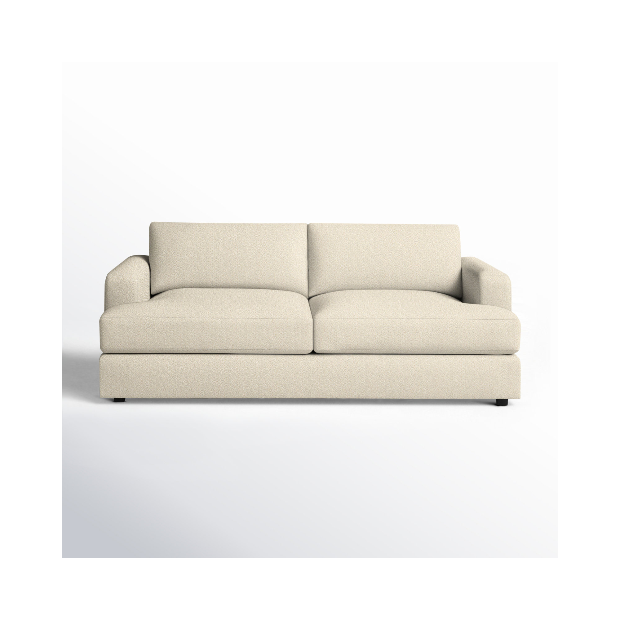 Cayden 84'' Upholstered Sofa, Davis Pearl Performance Bouclé