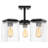 Dugway Glass Semi Flush Mount
