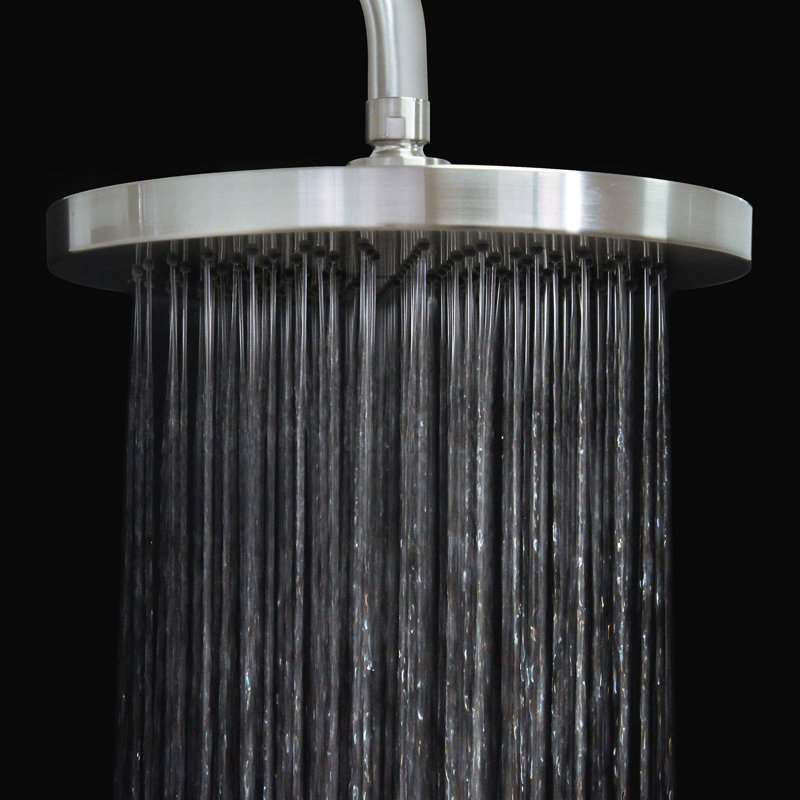 Pomme de douche ronde 10 po, Nickel satiné
