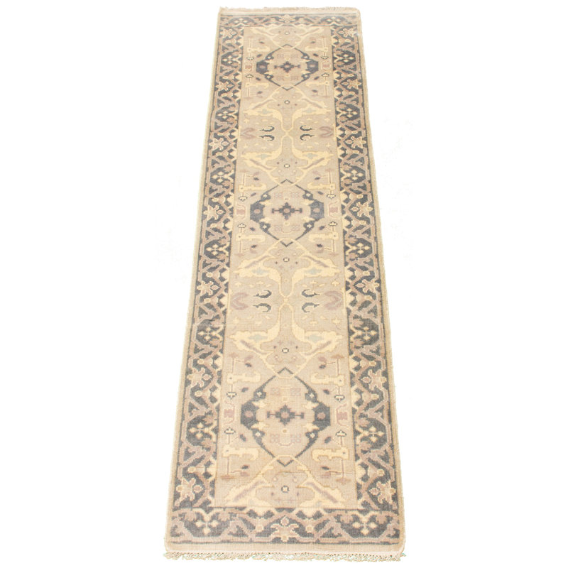Broghin One-of-a-Kind 2'6" X 9'10" New Age Runner Wool Area Rug in Light Khaki