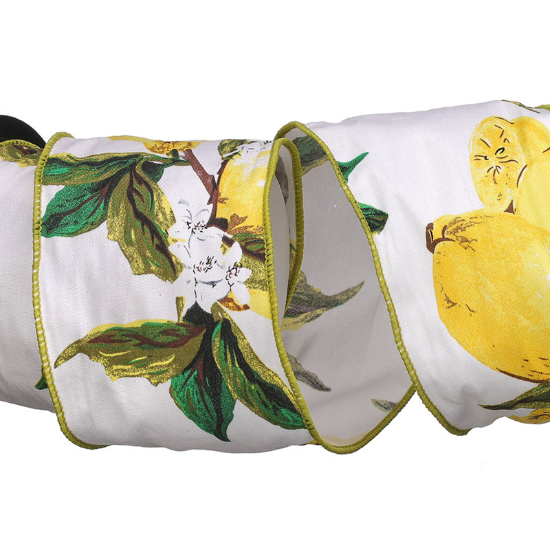 Ruban citron et feuille