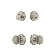 Nostalgic Warehouse Classic Rosette Entry Set with New York Knob