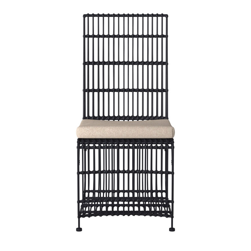 Chaise en rotin, Noir
