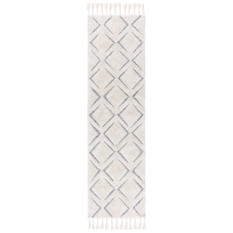 Gaetane Hand Tufted Performance Geometric Rug, Runner 2'3" x 8'