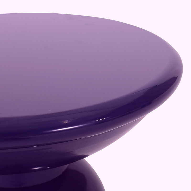 Metal edge table, 2-piece set, Navy Blue
