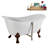 59" Streamline Clawfoot Tub,Tray,Drain, Clawfeet-101628978-102220279