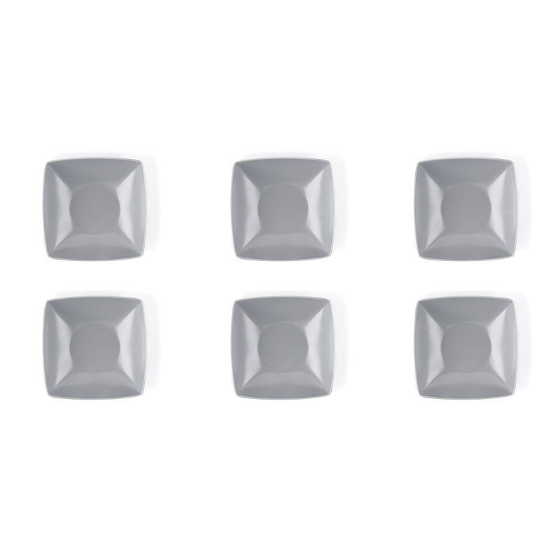 Excelsa Eclipse Set Of 6 Soup Plates, Grey