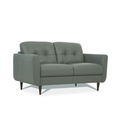 Bove 59" Faux Leather Square Arm Loveseat