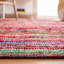 Nidhi Abstract Handmade Flatweave Cotton Red Area Rug-1977694069