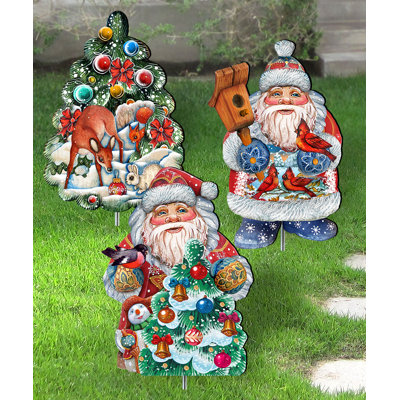 Springbrook Wood Animals Garden Stake