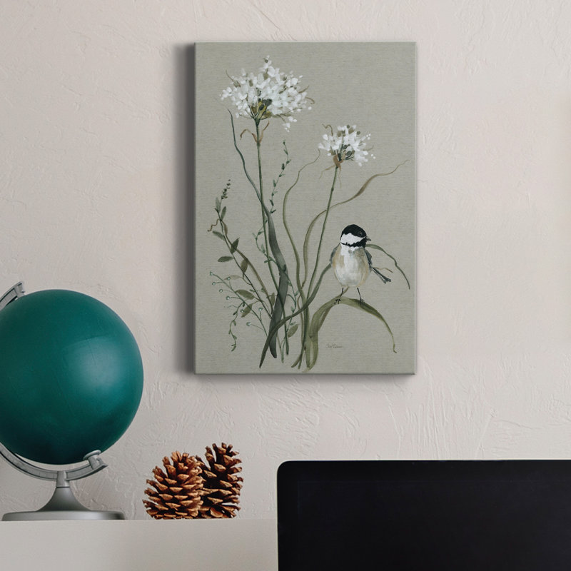 «Bouquet of Grace Bird II», reproduction sur toile tendue, H 18 po x l 12 po x P 1 po