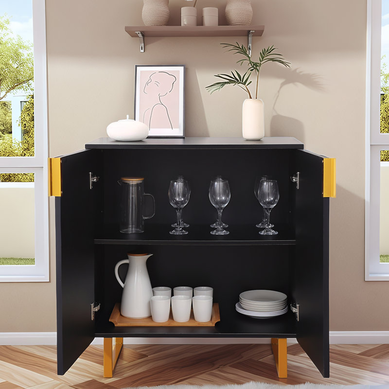 Buffet moderne noir 30 pi