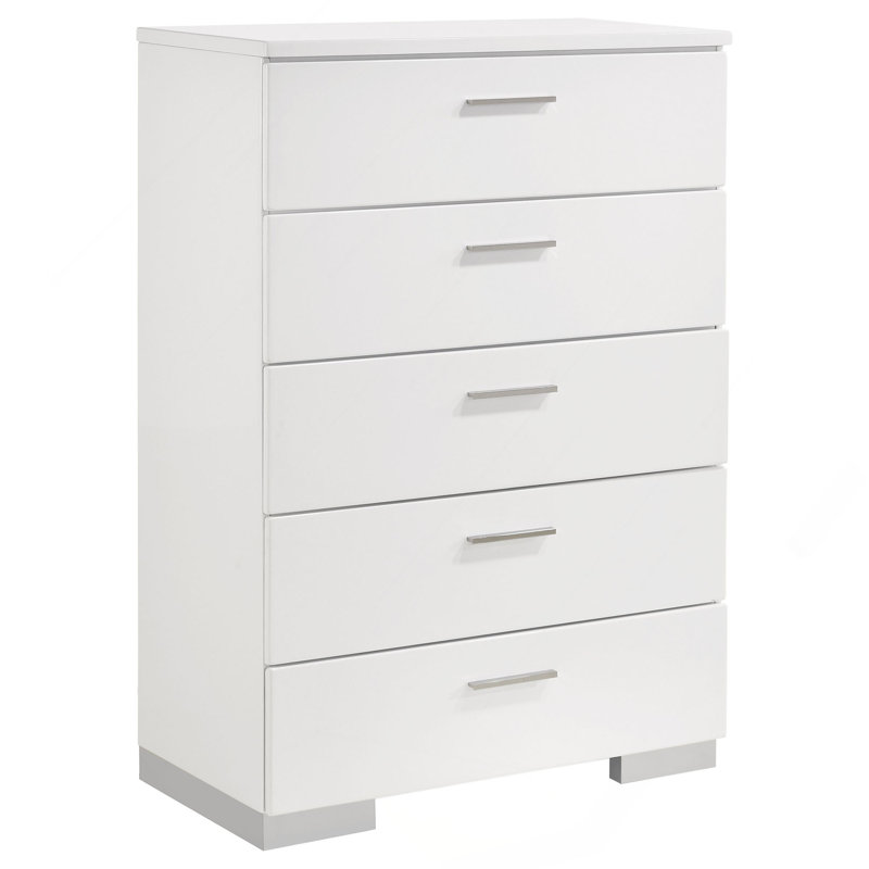 Commode et commode blanches ultrabrillantes