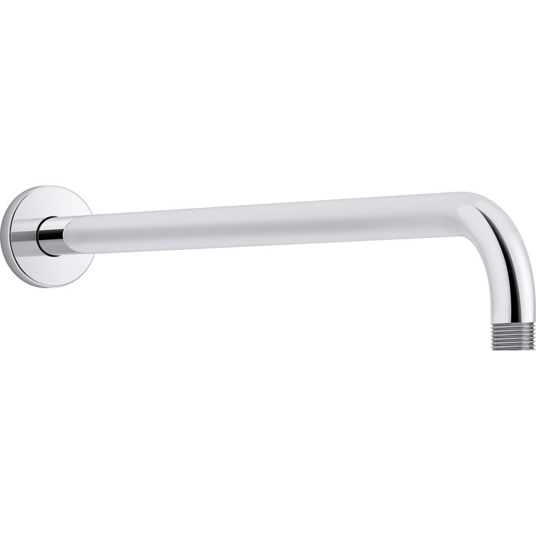 Statement 19 in. Wall-Mount Single-Function Rainhead Arm And Flange