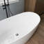 Baignoire de trempage autoportante en acrylique 55 po