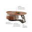 Table basse ovale en bois massif Modern Creative-102627700