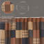 Rideau de douche 100% coton patchwork